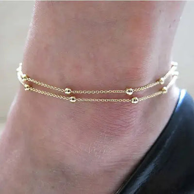 Gold & Silver Anklets