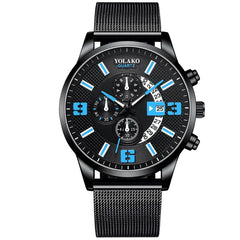 Mens Fashion Calendar Watch