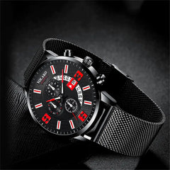 Mens Fashion Calendar Watch