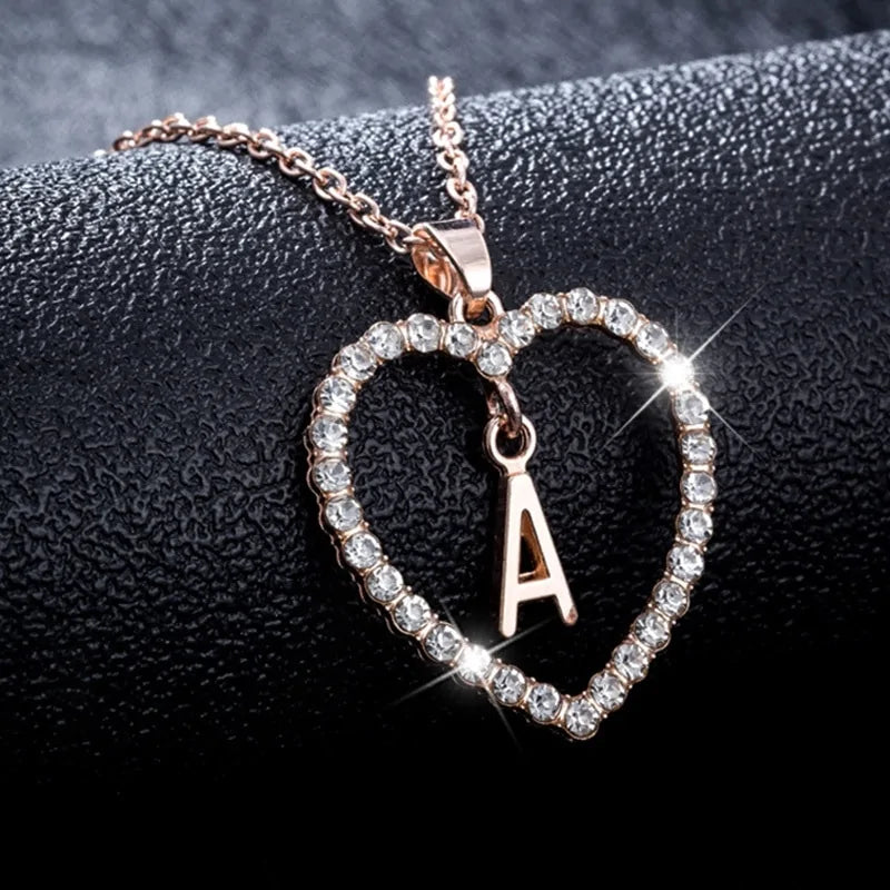 Alphabet Heart Necklace