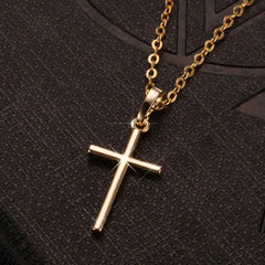 Crystal Cross Pendant Necklace