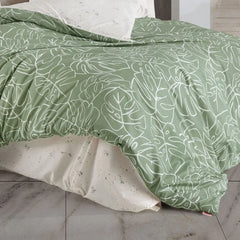 Green Ranforce Double Duvet Set