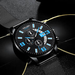 Mens Fashion Calendar Watch