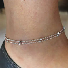 Gold & Silver Anklets