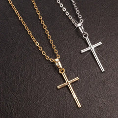 Crystal Cross Pendant Necklace