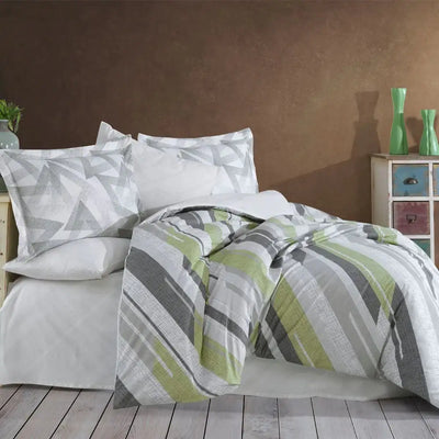 Green Ranforce Double Duvet Set