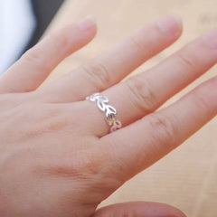 Sterling Silver Leaf Ring