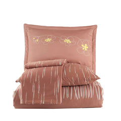 Terracotta Double Satin Duvet Set