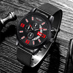 Mens Fashion Calendar Watch