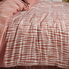 Terracotta Double Satin Duvet Set