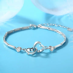 Cubic Zircona Heart Bracelet