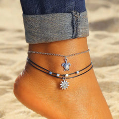 Sea Shell Beads Multi-Layer Anklets