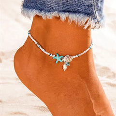 Sea Shell Beads Multi-Layer Anklets