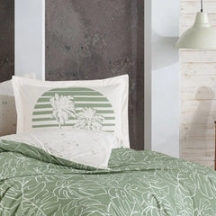 Green Ranforce Double Duvet Set