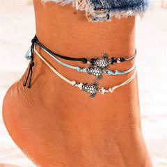 Sea Shell Beads Multi-Layer Anklets