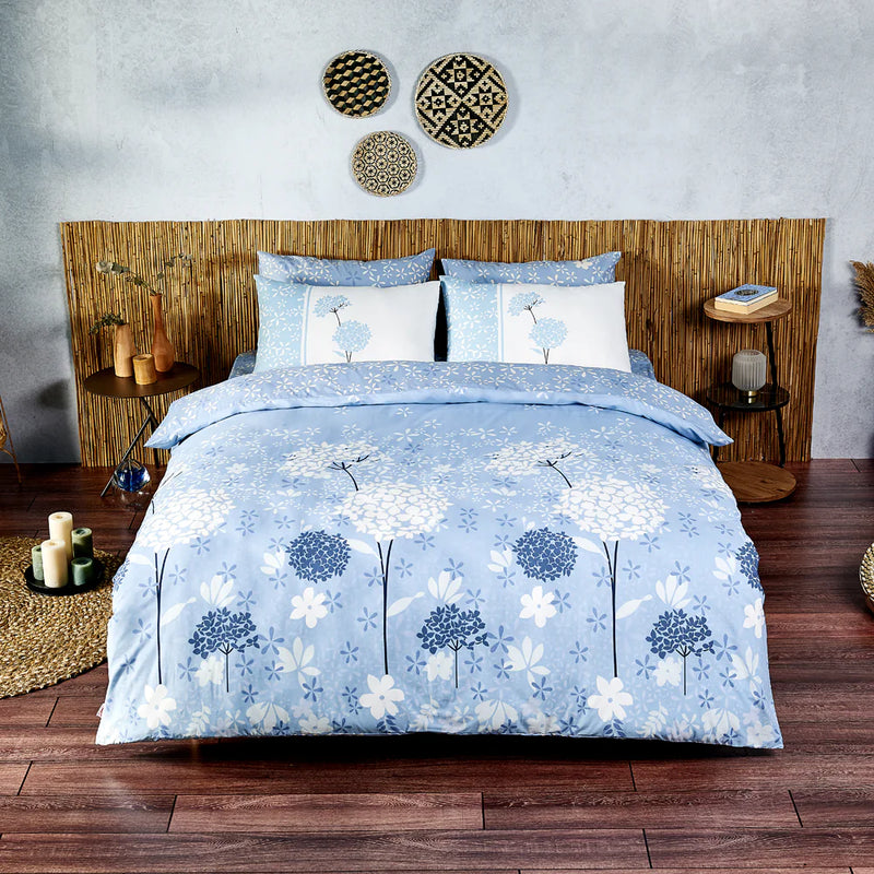 Blue Ranforce Double Duvet Set