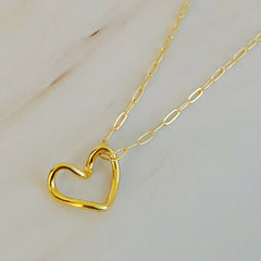 Heart And Chain Necklace