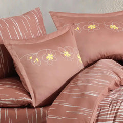 Terracotta Double Satin Duvet Set